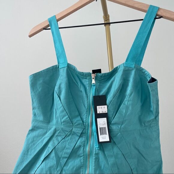 Marc by Marc Jacobs Zip Misty Pool Crop Top Size 2 NWT - Picture 5 of 6